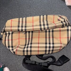 Burberry Checkered Zip Pouch